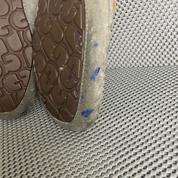 Ugg Dakota Moccasins Slippers Loafers Womens Size 10 Gray Leather Sheepskin - Picture 12 of 15